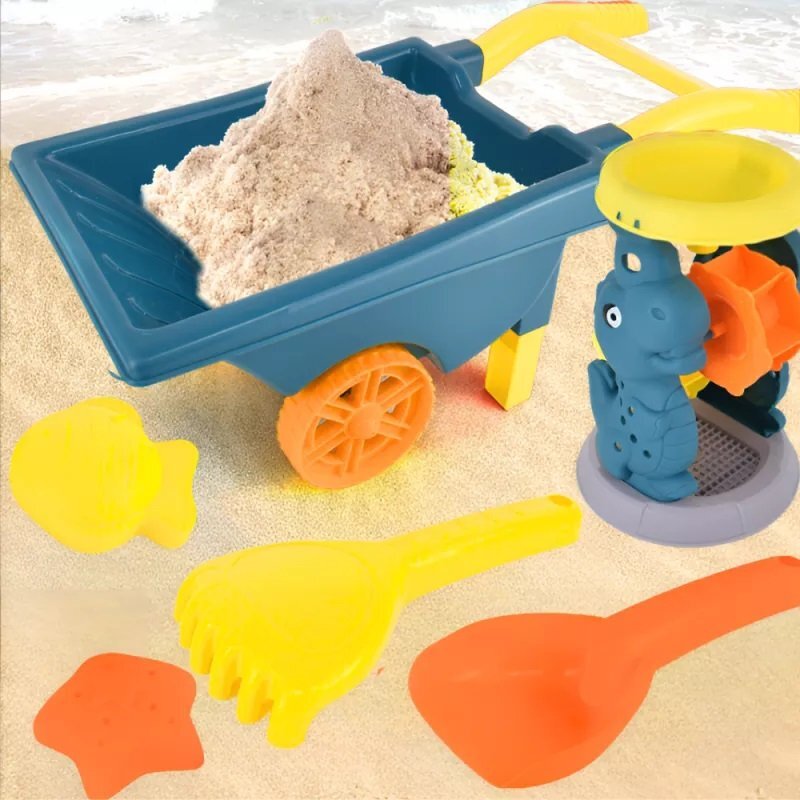 NICEkids Set 6 jucarii de nisip Sandbox Yellow