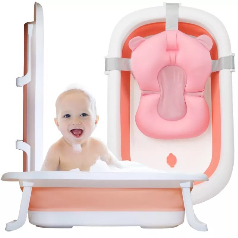NICEkids Set Cadita pliabila cu Hamac inclus Pink