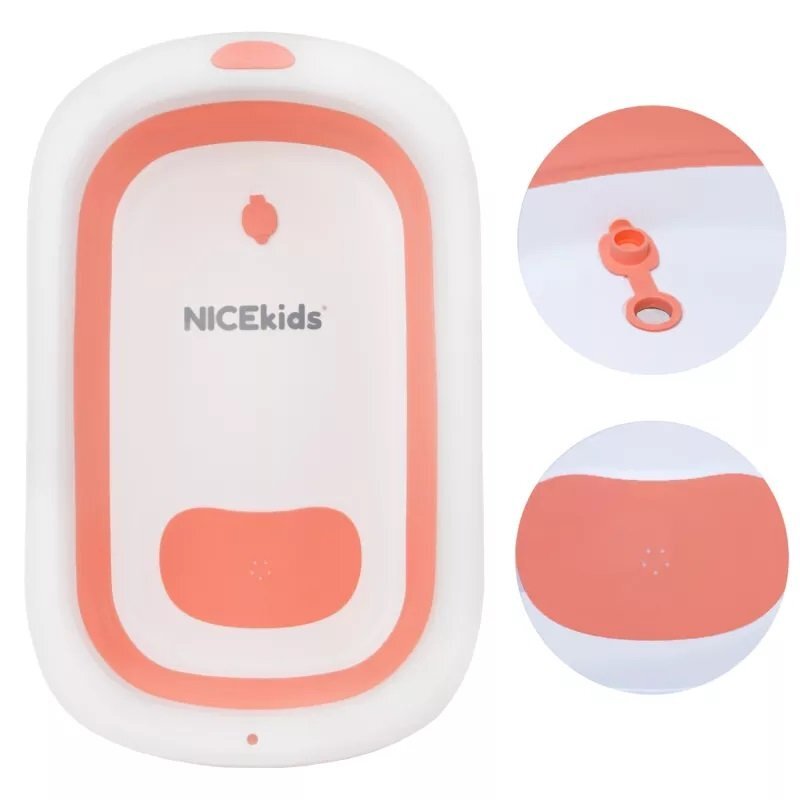NICEkids Set Cadita pliabila cu Hamac inclus Pink