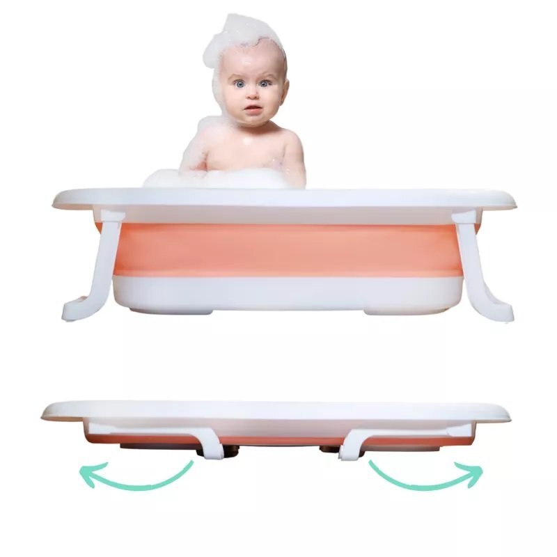 NICEkids Set Cadita pliabila cu Hamac inclus Pink