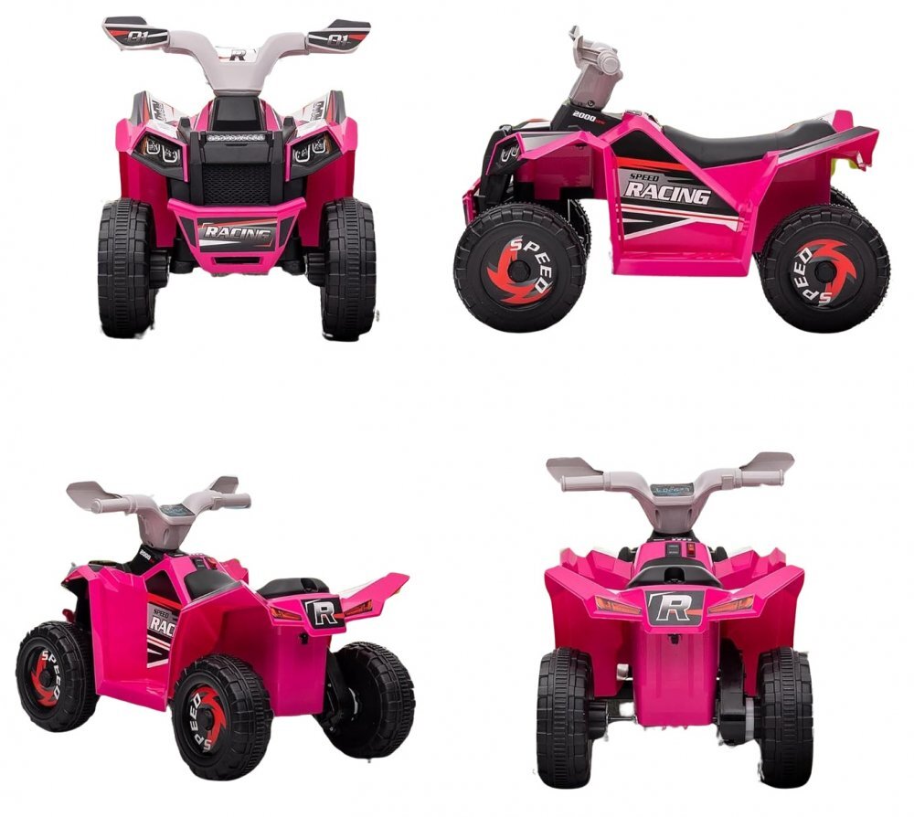 Nichiduta Atv electric copii Racing 01 Rose Red 45w acumulator 6V4.5Ahfaruri ledroti robuste