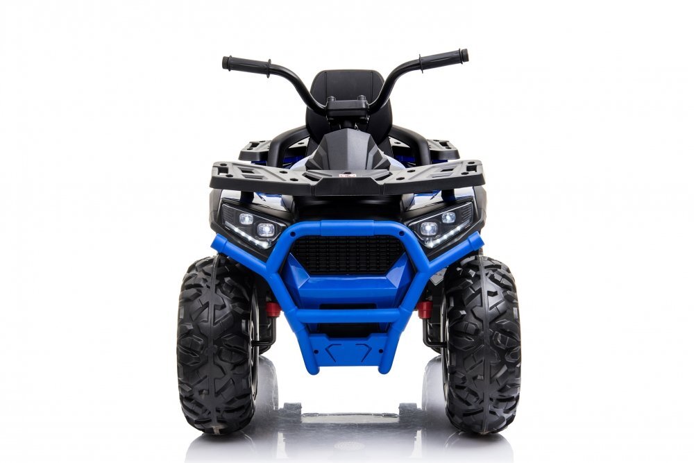 Nichiduta Atv electric pentru copii Desert 90W BlueAcumulator 12V 7Ah Telecomanda 2.4G Roti din cauciuc EVA Pornire la buton Unitate audio cu muzica si display SuspensiiSpatar inalt
