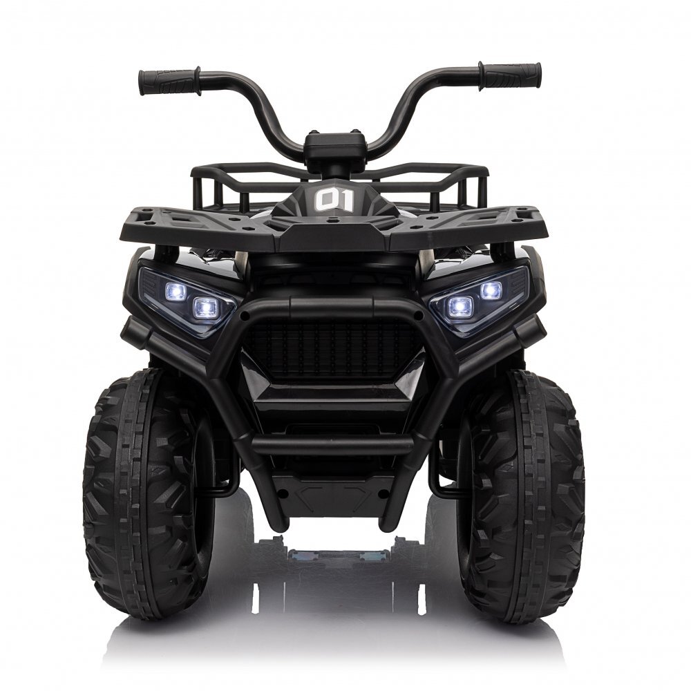 Nichiduta Atv electric pentru copii Desert XRobust 4x4 Speed Black cu telecomanda4 motoare acumulator 24V 4.5Ahsuport picioareefecte sonorefaruri cu lumini LEDpornire la buton pedala acceleratie