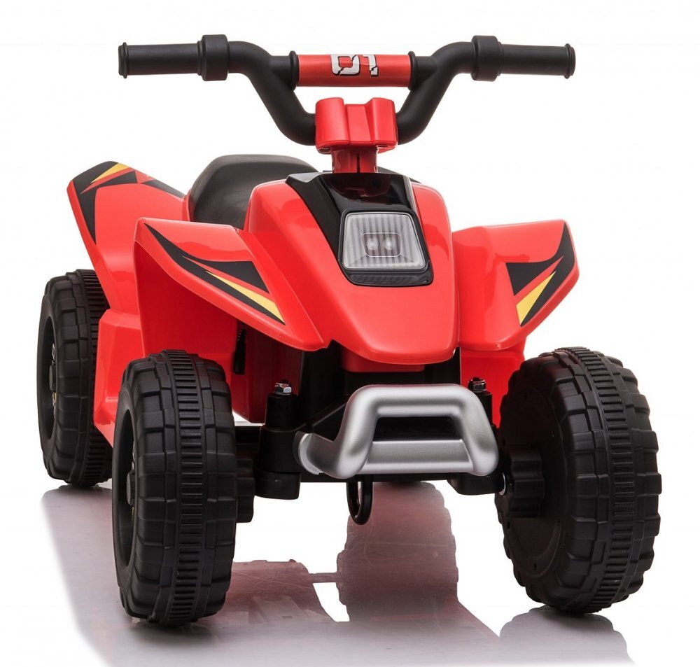 Nichiduta Atv electric pentru copii Speed 1 Red 25 W Acumulator 6V 4.5Ah Roti rezistente Pornire la buton Suport picioare lat Mers inainteinapoi Viteza 3-5kmh