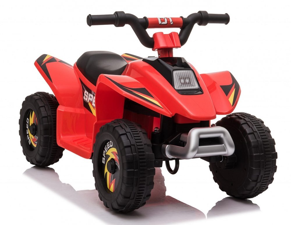 Nichiduta Atv electric pentru copii Speed 1 Red 25 W Acumulator 6V 4.5Ah Roti rezistente Pornire la buton Suport picioare lat Mers inainteinapoi Viteza 3-5kmh