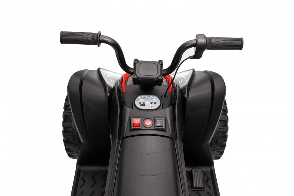 Nichiduta Atv electric pentru copii SuperMax Red cu echipare premiumacumulator 24Vmotor 2x65wacceleratie pe ghidon benzi luminoase integrate pe caroserie usbbluetooth incarcator inclus