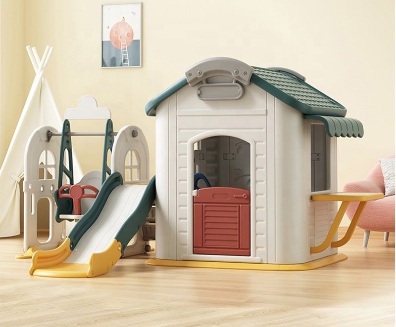 Nichiduta Casuta pentru copii cu leagan si tobogan Toy House