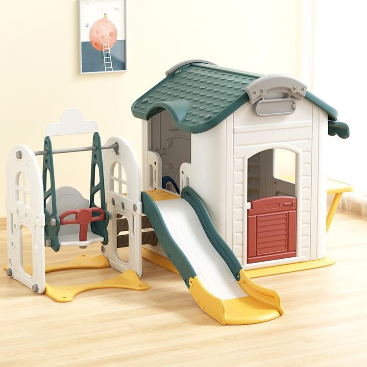 Nichiduta Casuta pentru copii cu leagan si tobogan Toy House