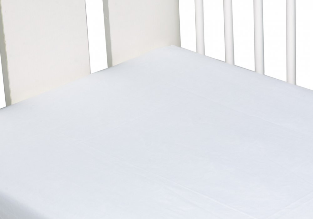 Nichiduta Cearceaf din bumbac cu elastic 120x60 cm Alb