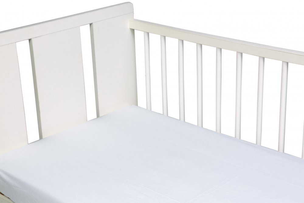 Nichiduta Cearceaf din bumbac cu elastic 120x60 cm Alb
