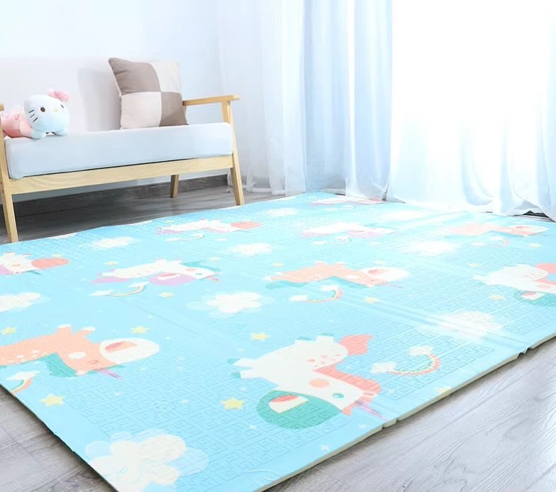 Nichiduta Covoras din spuma XPE pliabil cu doua fete 200x180 cm GirafaUnicorn