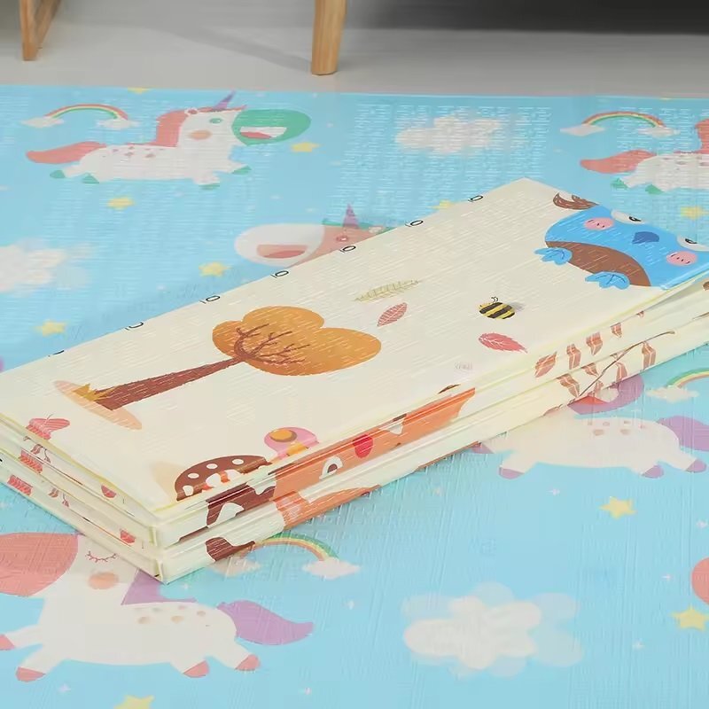 Nichiduta Covoras din spuma XPE pliabil cu doua fete 200x180 cm GirafaUnicorn