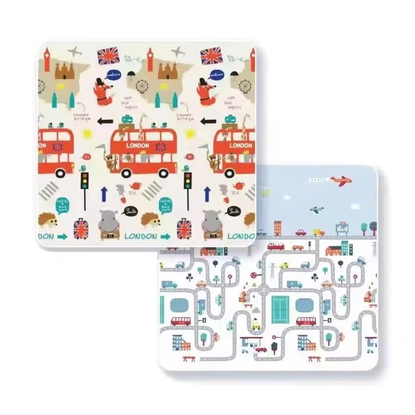 Nichiduta Covoras din spuma XPE pliabil cu doua fete 200x180 cm LondonCity Car