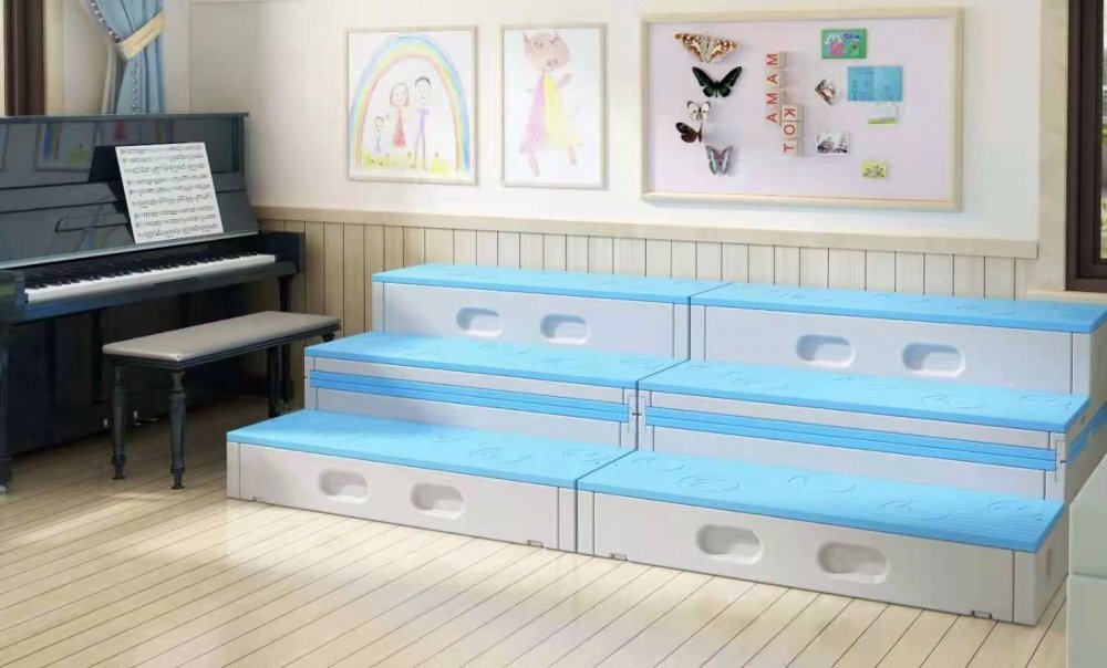 Nichiduta Garden Bancuta modulara multifunctionala Step Stool Blue 123 x 122 x 62 cm