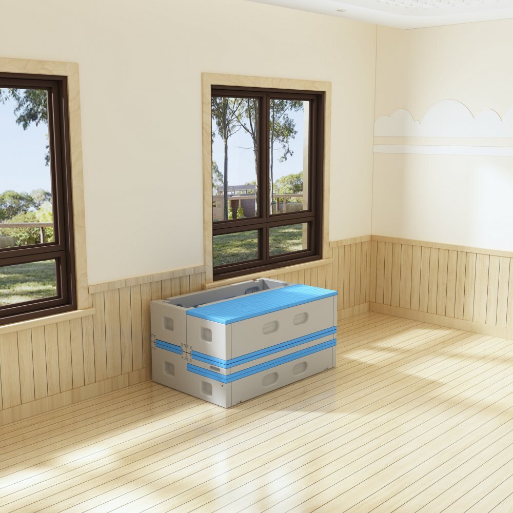 Nichiduta Garden Bancuta modulara multifunctionala Step Stool Blue 123 x 122 x 62 cm