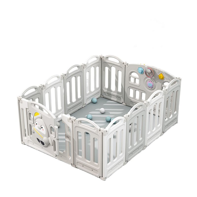 Nichiduta Garden Gardulet loc de joaca Lovely Pinguin Grey interiorexterior Pliabil Margini rotunjite Usa cu blocare de siguranta 150x118 cm