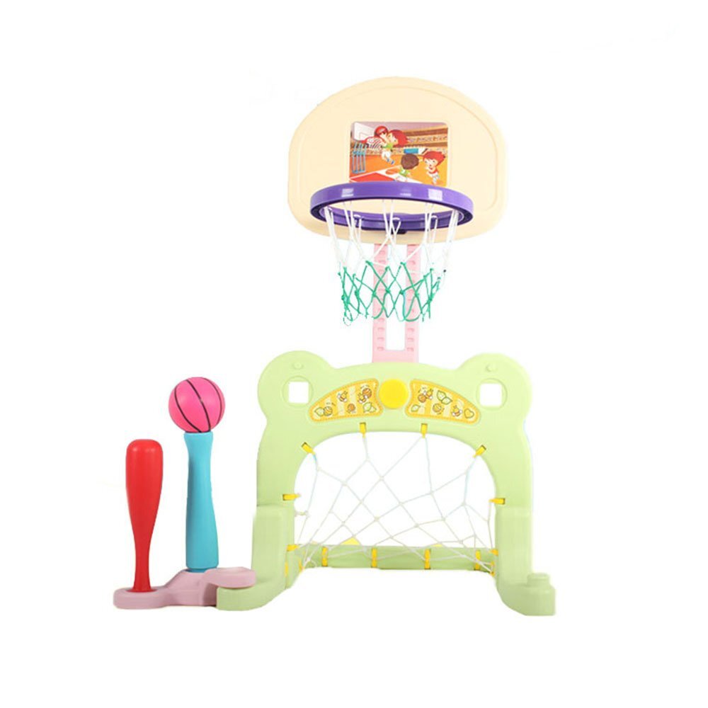 Nichiduta Garden Set de joaca 3 in 1 Sport Green cu Poarta fotbal Cos baschet cu inaltime reglabila 61x53x99 cm