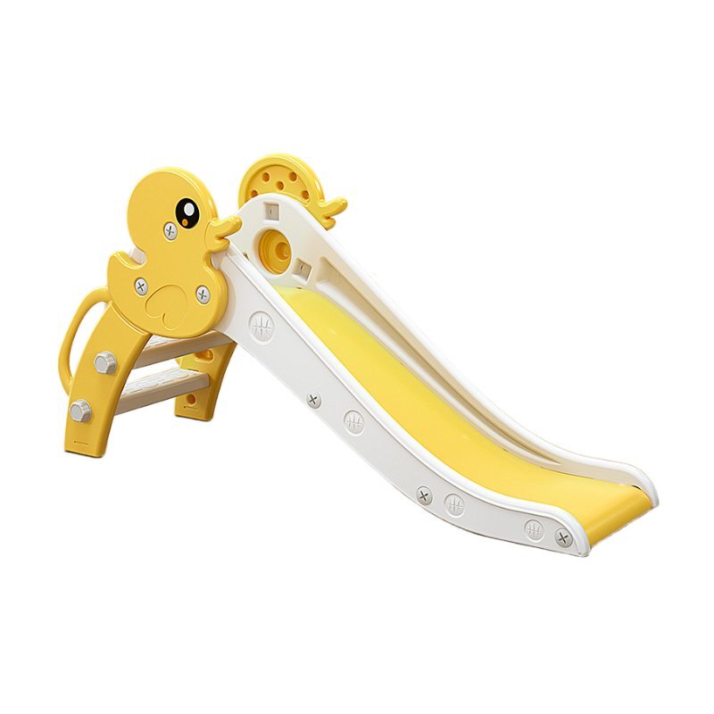 Nichiduta Garden Tobogan Duck Yellow interiorexterior cu margini rotunjite Protectii laterale Lungime panta alunecare 115 cm Varsta 1 an+
