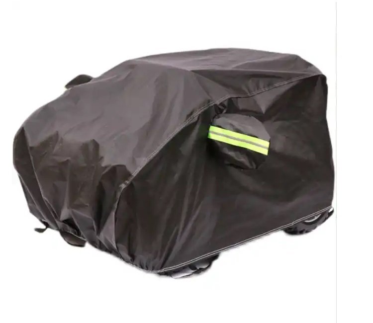 Nichiduta Husa impermeabila pentru masinuta electrica Waterproof XL 140x85x80 cm Black cu benzi reflectorizanteprotectii oglinzi retrovizoarehusa cu snur inclusaprotejeaza de praf soare si ploaie