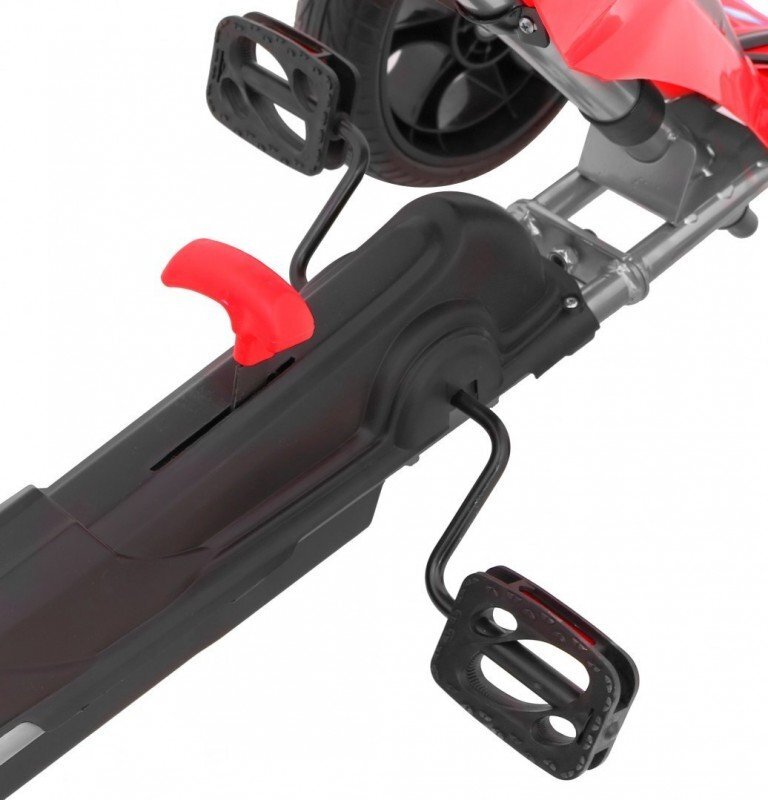 Nichiduta Kart cu pedale pentru copii Go Kart Extreme Red structura metalica scaun ergonomic si reglabil in 2 pozitii roti EVA dimensiune 122 x 60 x 70 cm
