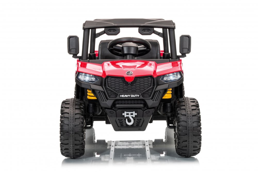 Nichiduta Masinuta electrica copii Heavy Duty Red cu remorca rabatabila electrictelecomanda 2.4G2 motoarex35wacumulator 12V4.5Ah usi cu deschiderelumini led 2viteze