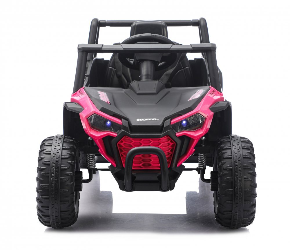 Nichiduta Masinuta electrica de teren pentru copii Off Road UTV Talon i-4WD Pink cu telecomandaacumulator 12V2 motoarescaun din pielepornire la buton2 vitezeslow startsuspensiiusbmp3bluetooth