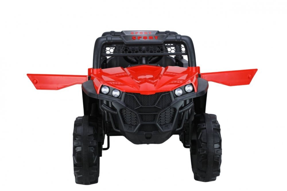 Nichiduta Masinuta electrica de teren pentru copii Sport Red cu telecomanda 2.4GRoti rezistente din plasticFunctie Swing Lumini LEDUSBMP3Cantece si povesti in limba englezaFunctie Slow startCentura de siguranta