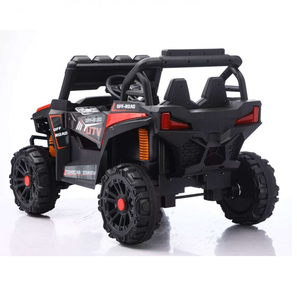 Nichiduta Masinuta electrica de teren pentru copii UTV Off Road Red cu telecomanda 2.4Gacumulator 12V4.5Ahdoua motoare x 35wfaruri si proiectoare led functionaleusi cu deschidereroti robustefunctie swing