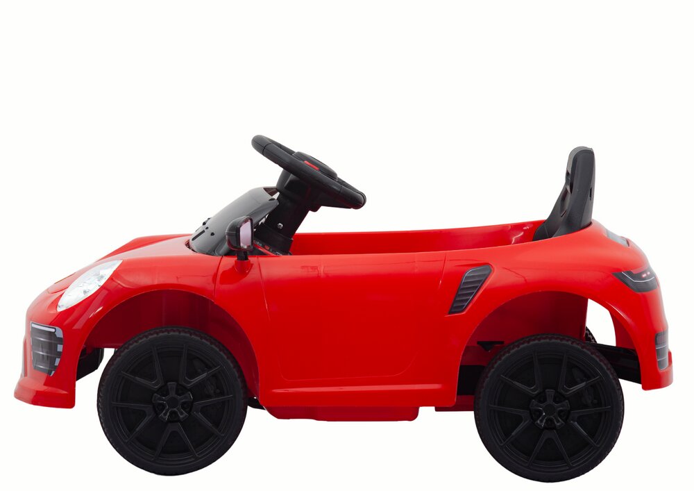 Nichiduta Masinuta electrica pentru copii 90W cu telecomanda lumini si sunete 2 motoare frana automata si panou audio Red