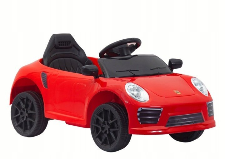 Nichiduta Masinuta electrica pentru copii 90W cu telecomanda lumini si sunete 2 motoare frana automata si panou audio Red