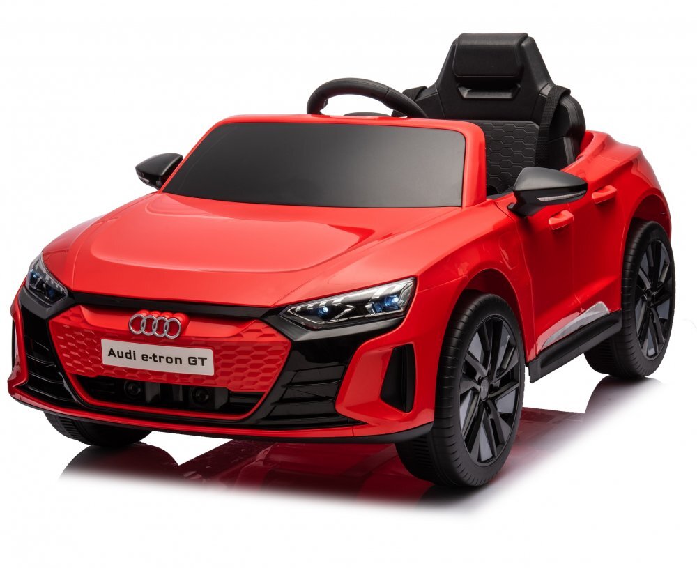 Nichiduta Masinuta electrica pentru copii Audi E-tron GT Red 70W cu licenta oglinzi retrovizoare roti din spuma evalumini LEDcentura de sigurantasistem troller pentru tractaremufa MP3slot usbcard microSD