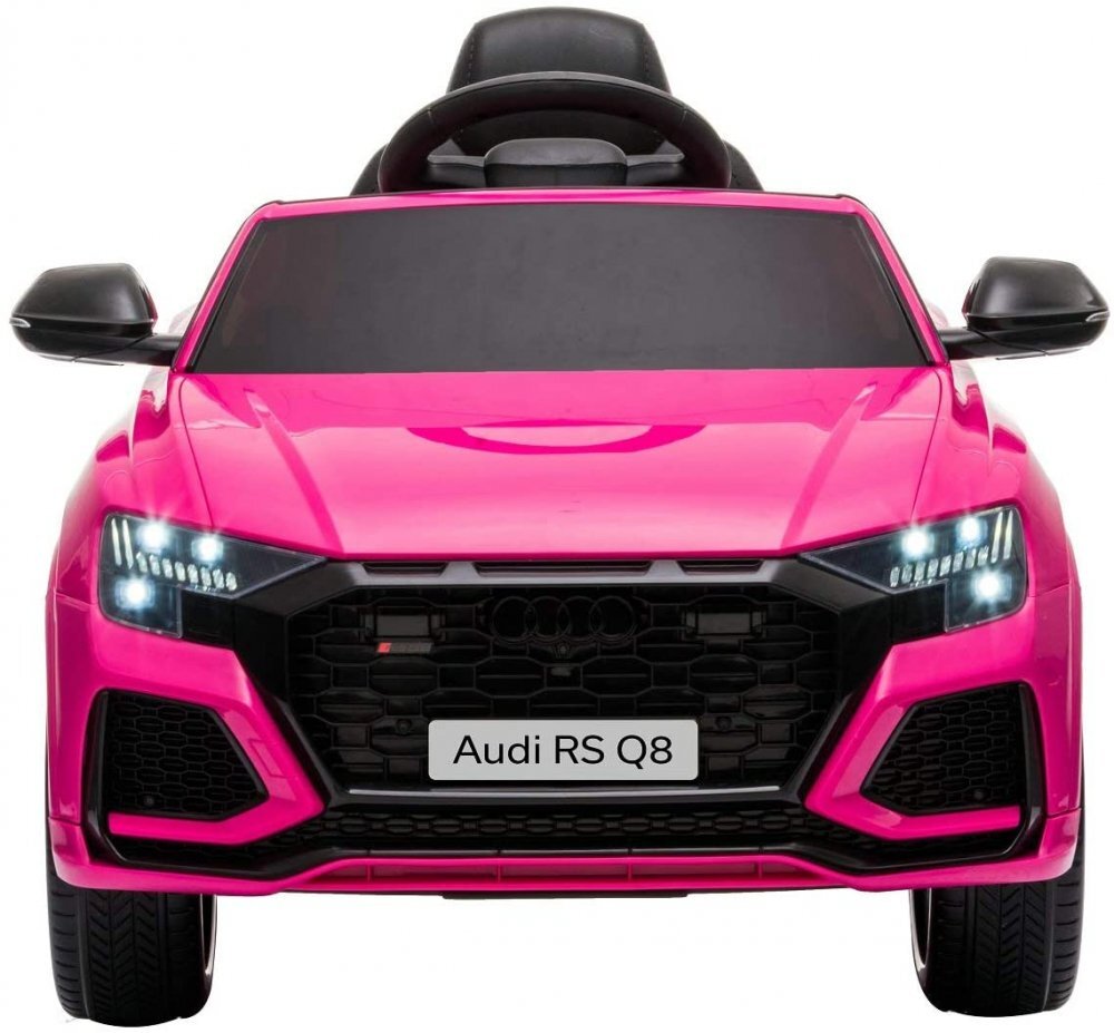 Nichiduta Masinuta electrica pentru copii Audi RS Q8 Pink 70W cu echipare premiumacumulator 12V7Ah detasabilscaun pieleroti din cauciuc evaoglinzi retrovizoaresuspensiilumini ledradio mp3 playerusbsarcina maxima 25 kg