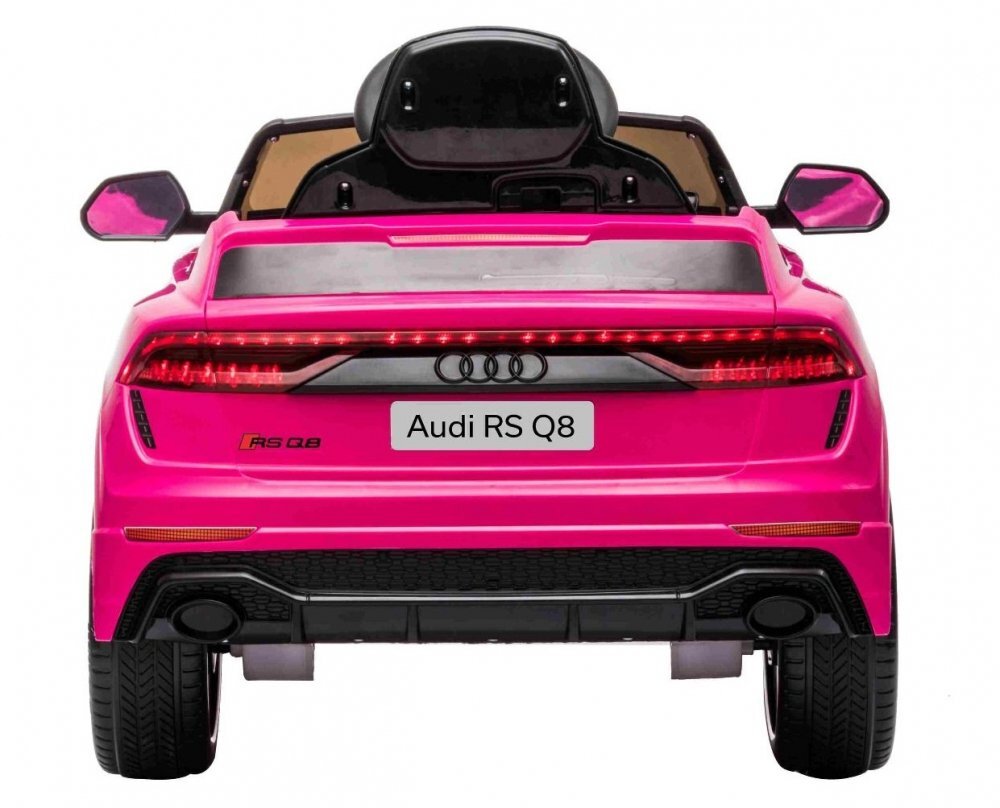 Nichiduta Masinuta electrica pentru copii Audi RS Q8 Pink 70W cu echipare premiumacumulator 12V7Ah detasabilscaun pieleroti din cauciuc evaoglinzi retrovizoaresuspensiilumini ledradio mp3 playerusbsarcina maxima 25 kg
