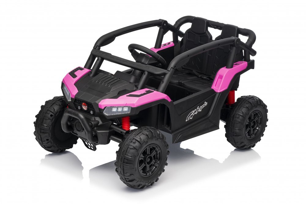 Nichiduta Masinuta electrica pentru copii Buggy Sports Pink 12Vcu telecomanda 2.4Gusi cu deschidere2 motoarelumini ledroti robusteslow startmp3usb