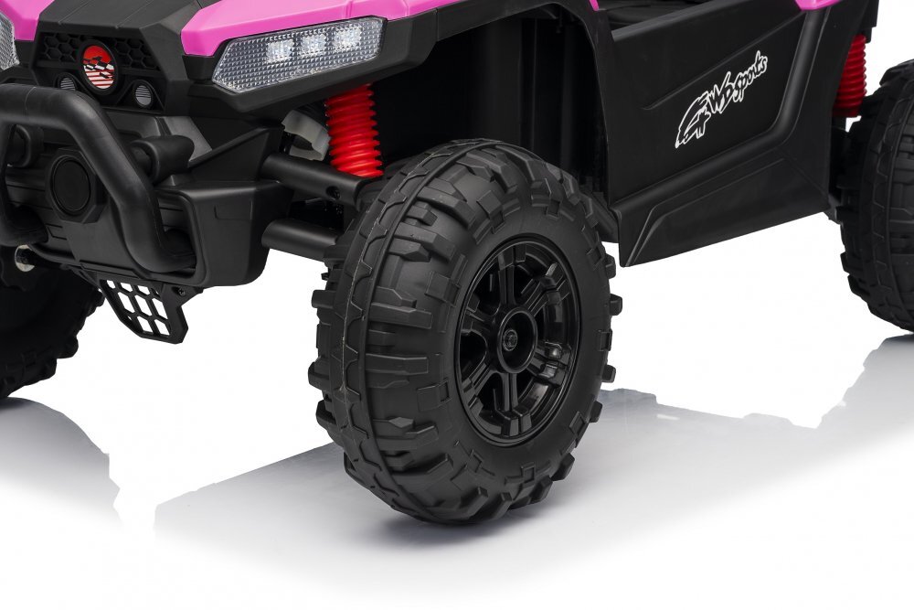 Nichiduta Masinuta electrica pentru copii Buggy Sports Pink 12Vcu telecomanda 2.4Gusi cu deschidere2 motoarelumini ledroti robusteslow startmp3usb