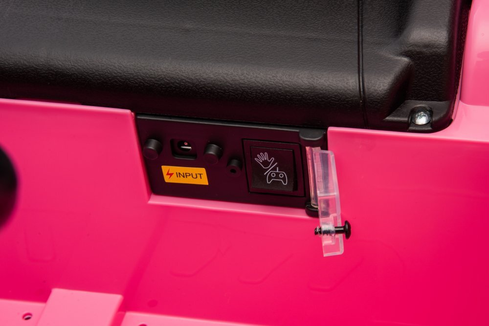 Nichiduta Masinuta electrica pentru copii cu licenta Porsche RUF-CTR3 Roz 12Vechipare Premiumtelecomanda 24G2 motoarex39wroti EVAscaun din pielesuspensiiusi cu deschiderelumini LEDmuzicaeleron