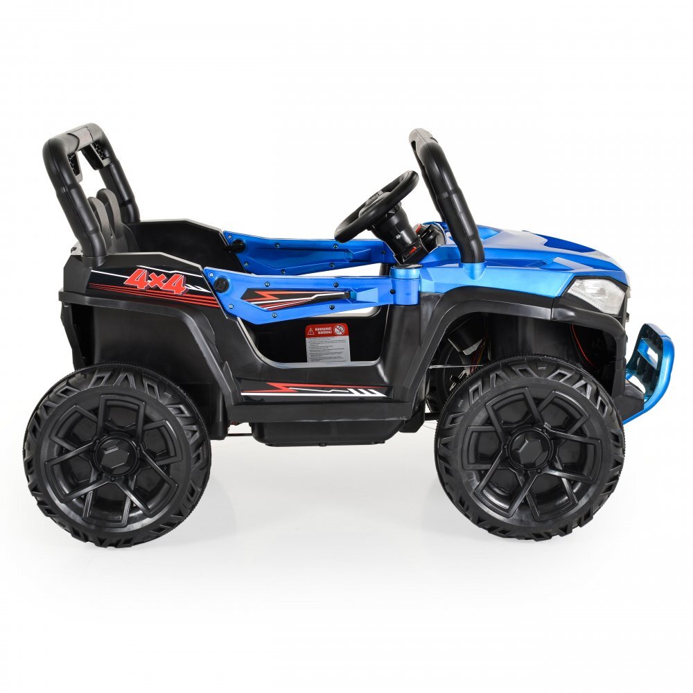 Nichiduta Masinuta electrica pentru copii Moni Fast UTV Painting Bluemotoare 2x35Wacumulator 12V7Ahtelecomanda 24Gfunctie balansarepornire la butonunitate audio cu USBMP3centura sigurantadeschidere usifaruri cu lumini LED