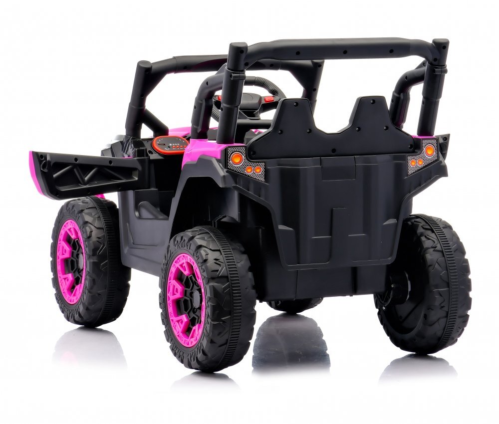 Nichiduta Masinuta electrica pentru copii Off Road Rose Red cu telecomanda 2.4Gacumulator 12V4.5Ah2 motoare lumini led functionale usi cu deschidere roti robuste pornire la buton