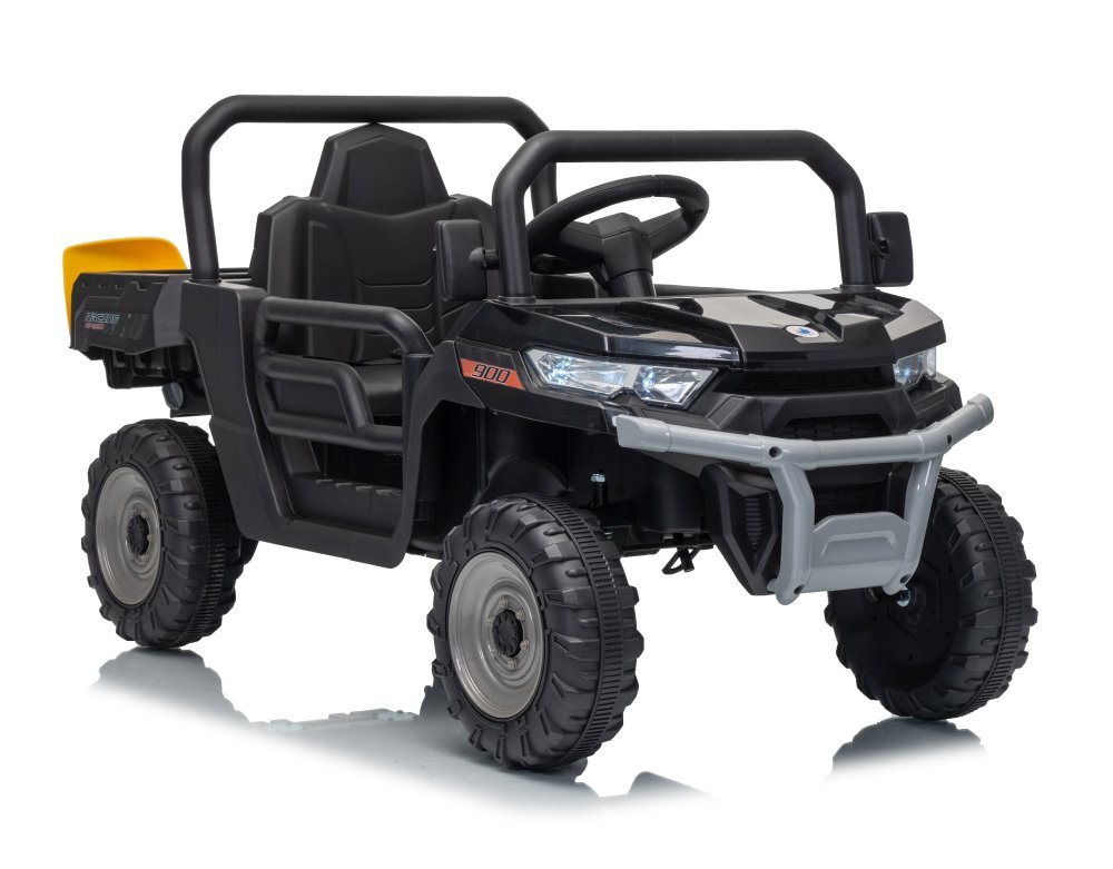Nichiduta Masinuta electrica pentru copii Off Road Terrain Rover 900 Black 24V cu faruri LEDremorca rabatabila electriccentura de sigurantaroti robuste2 motoare x 39wusi cu deschideremuzica si telecomanda parentala