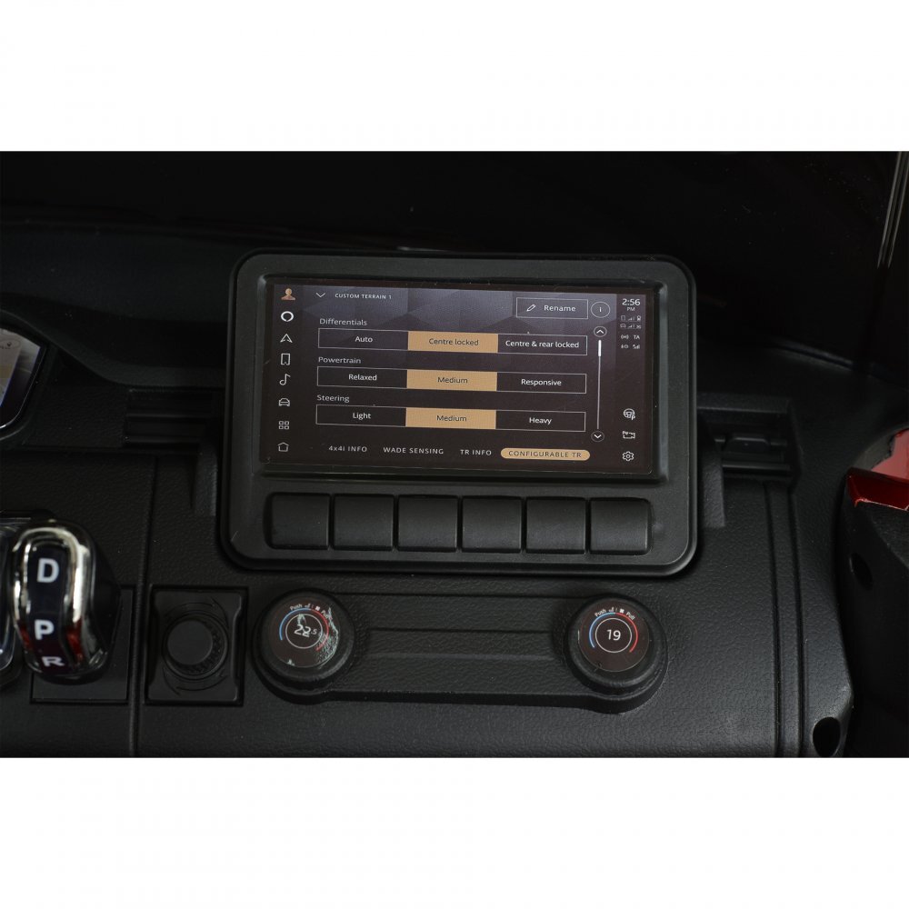 Nichiduta Masinuta electrica pentru copii Range Rover Painted Red 24V 480W cu 2 locuri si echipare Premium panou audio lumini roti din spuma Eva Oglinzi retrovizoare si scaun din piele