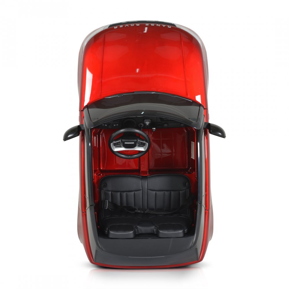 Nichiduta Masinuta electrica pentru copii Range Rover Painted Red 24V 480W cu 2 locuri si echipare Premium panou audio lumini roti din spuma Eva Oglinzi retrovizoare si scaun din piele