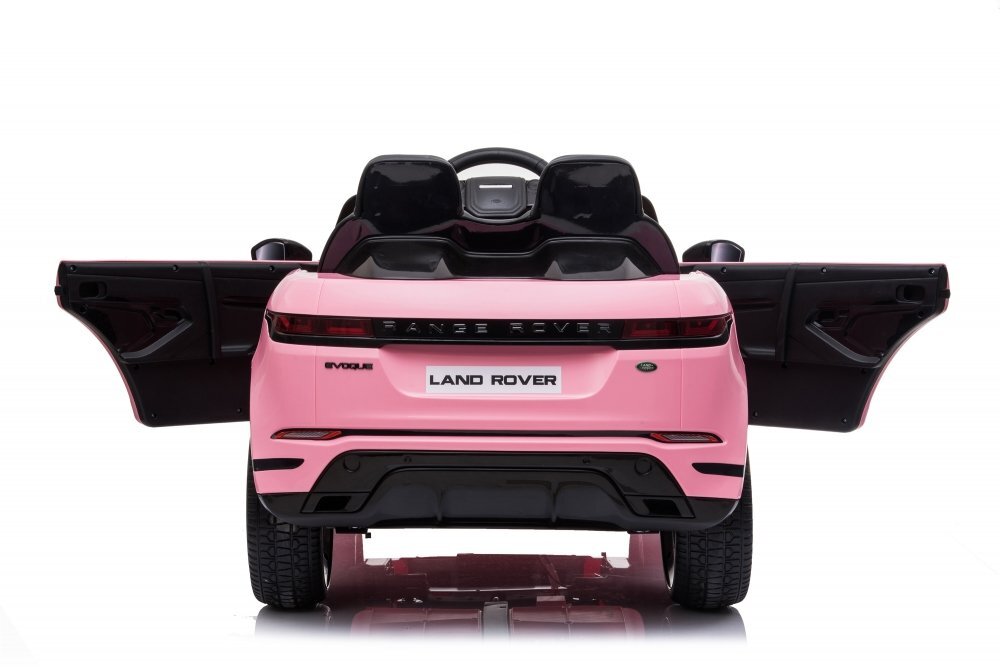 Nichiduta Masinuta electrica pentru copii Range Rover Pink 12V 70W cu scaun piele si roti EVA scaun piele si roti eva centuri siguranta mufa mp3 slot usb functie slow start telecomanda