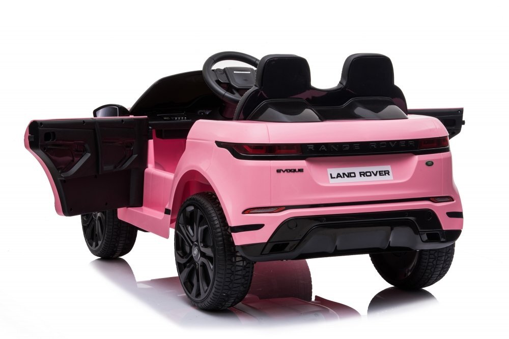 Nichiduta Masinuta electrica pentru copii Range Rover Pink 12V 70W cu scaun piele si roti EVA scaun piele si roti eva centuri siguranta mufa mp3 slot usb functie slow start telecomanda