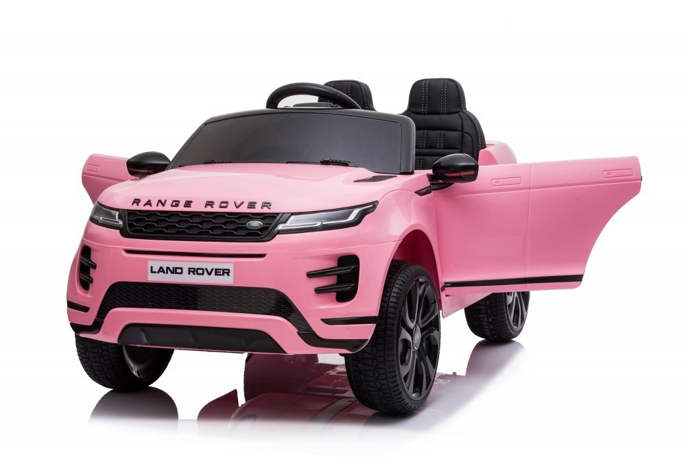 Nichiduta Masinuta electrica pentru copii Range Rover Pink 12V 70W cu scaun piele si roti EVA scaun piele si roti eva centuri siguranta mufa mp3 slot usb functie slow start telecomanda