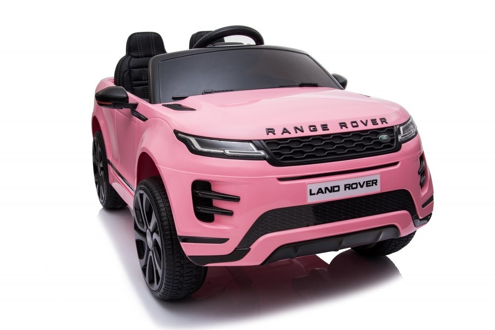 Nichiduta Masinuta electrica pentru copii Range Rover Pink 12V 70W cu scaun piele si roti EVA scaun piele si roti eva centuri siguranta mufa mp3 slot usb functie slow start telecomanda