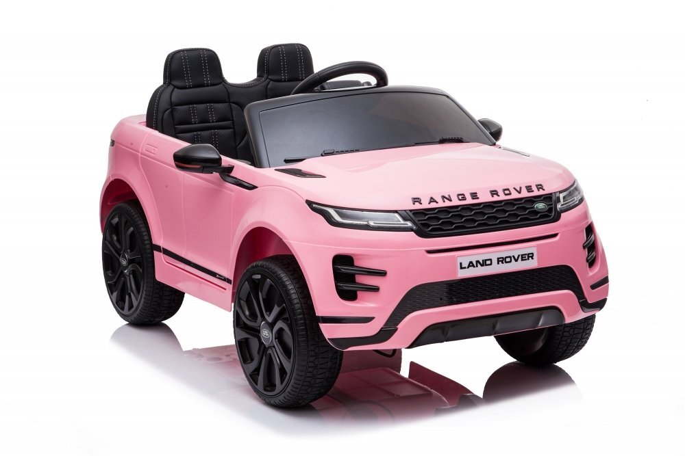 Nichiduta Masinuta electrica pentru copii Range Rover Pink 12V 70W cu scaun piele si roti EVA scaun piele si roti eva centuri siguranta mufa mp3 slot usb functie slow start telecomanda