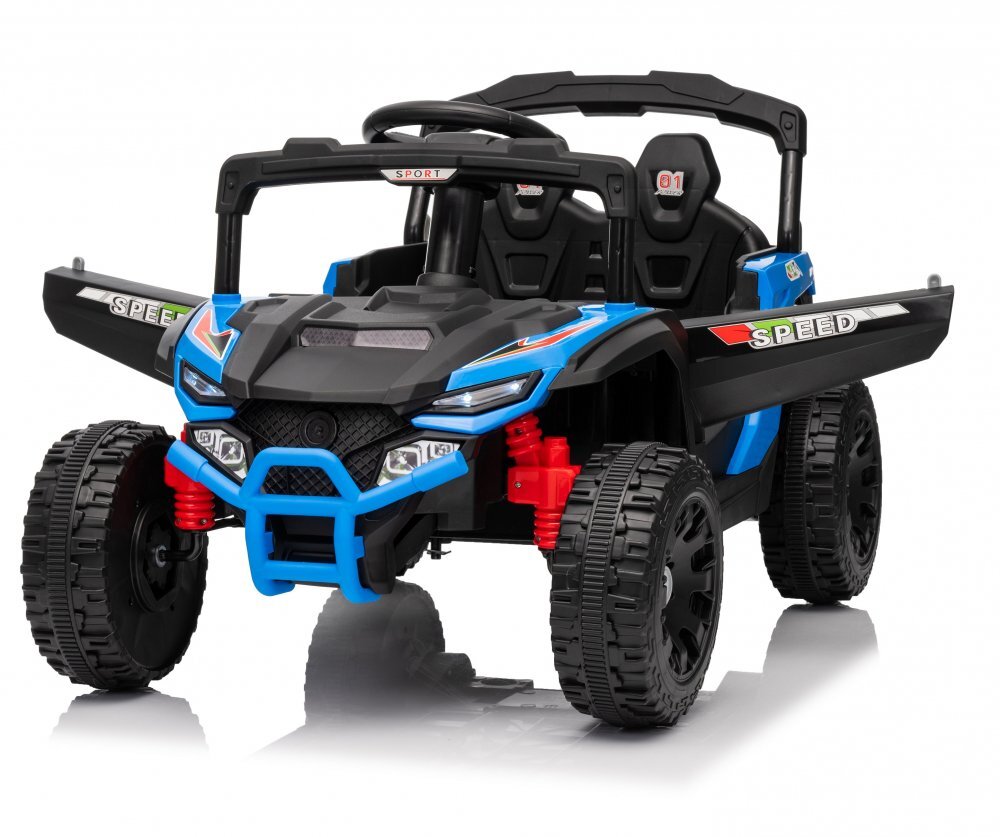 Nichiduta Masinuta electrica pentru copii Sport Speed Blue 12V cu telecomanda 2.4Gmotoare 2x35wlumini ledusi cu deschidereslow startroti robuste din plastic cu suspensii pe spate