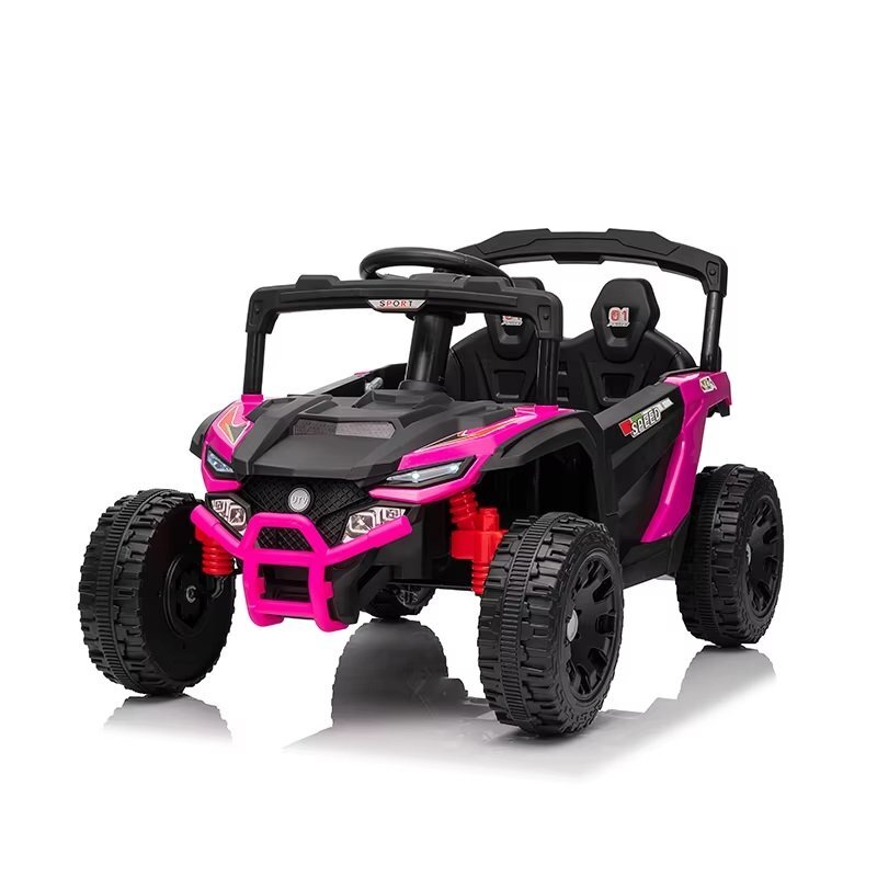 Nichiduta Masinuta electrica pentru copii Sport Speed Pink 12V cu telecomanda 2.4Gmotoare 2x35wlumini ledusi cu deschidereslow startroti robuste din plastic cu suspensii pe spate