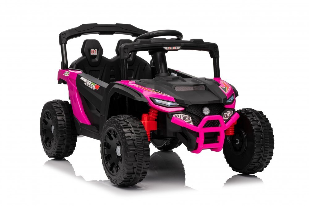 Nichiduta Masinuta electrica pentru copii Sport Speed Pink 12V cu telecomanda 2.4Gmotoare 2x35wlumini ledusi cu deschidereslow startroti robuste din plastic cu suspensii pe spate