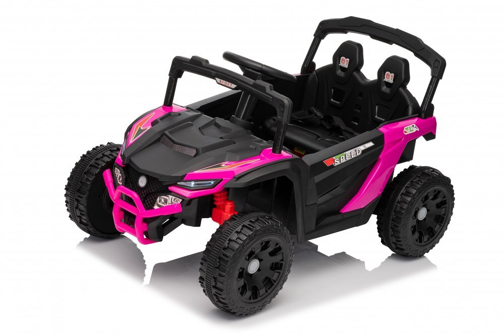 Nichiduta Masinuta electrica pentru copii Sport Speed Pink 12V cu telecomanda 2.4Gmotoare 2x35wlumini ledusi cu deschidereslow startroti robuste din plastic cu suspensii pe spate